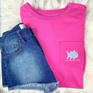 Southern Tide Pink Long Sleeve Tee NWT